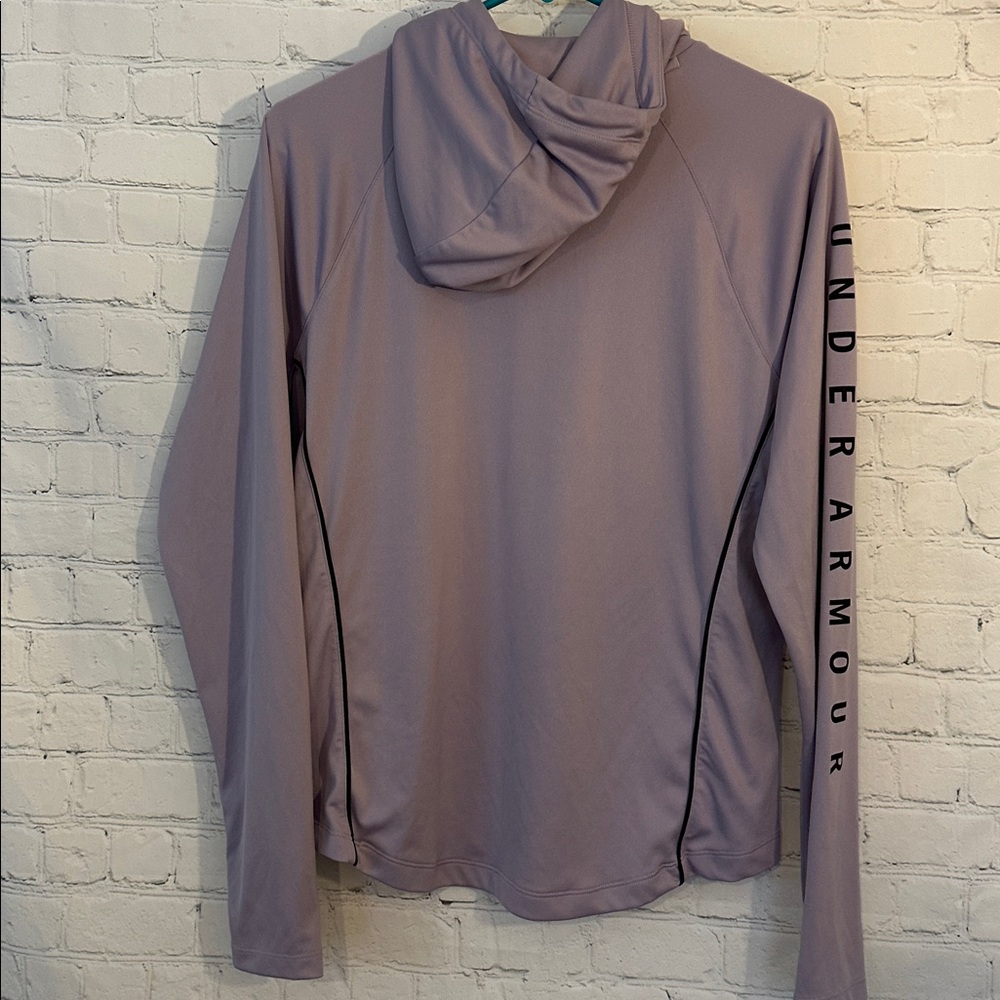 Under Armour Women Velocity Woodmark Lavender Long Sleeve Hoodie - Picture 5 of 6